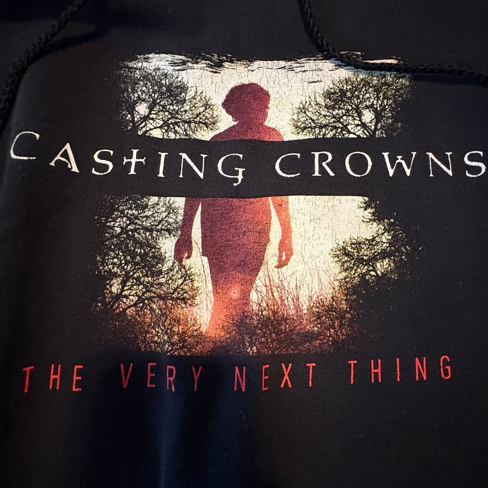 Casting Crowns The Very Next Thing Tour Hoodie Large Hanes Ultimate Cotton Black - Picture 2 of 4